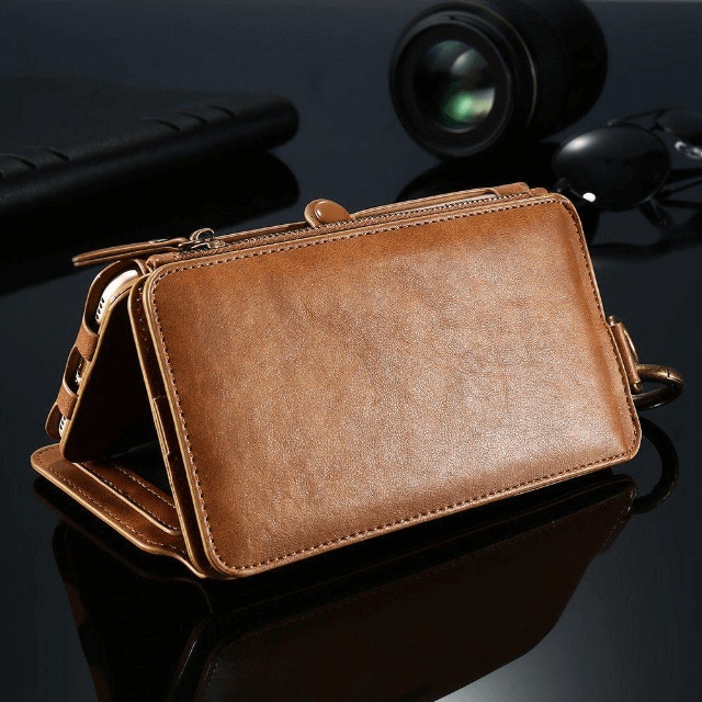 Gadgets d'Eve bijoux Étui-Housse en cuir style vintage, et portefeuille pour Iphone et Samsung
